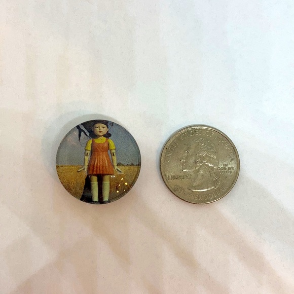 Squid Game Fridge Magnets - Handmade Set of 7, Iconic Symbols & Characters - Picture 9 of 9